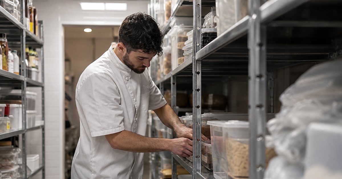 How do you start a real inventory system in a kitchen from scratch?